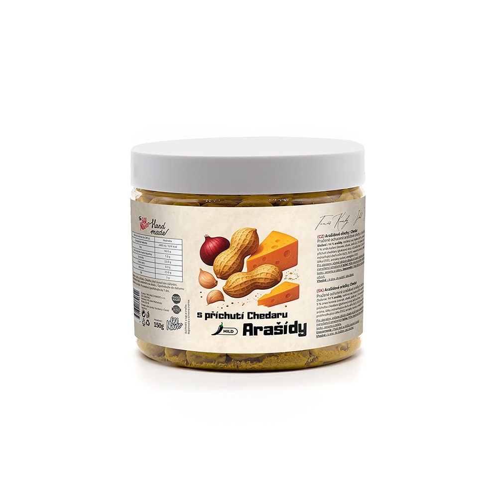 Arašídy s příchutí Cheddaru 125g