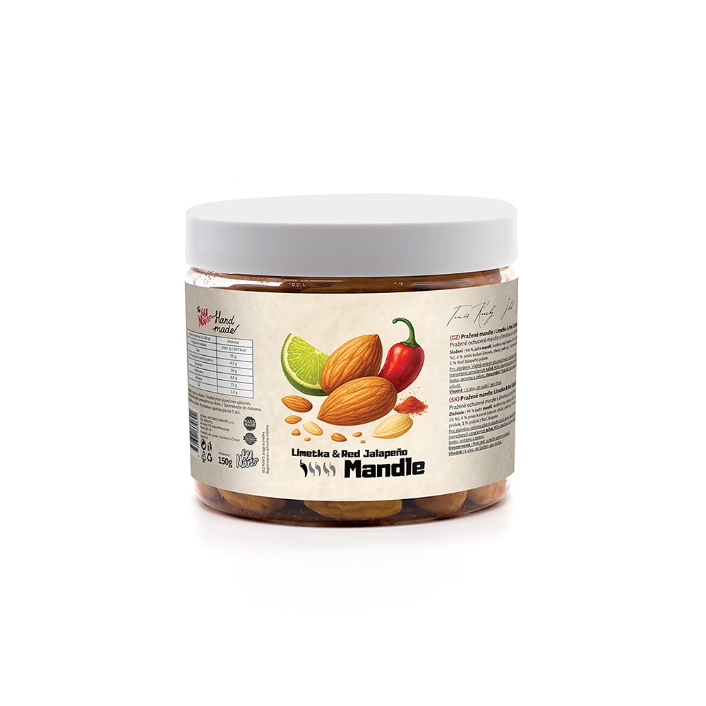 Mandle s příchutí LIMETKA & RED JALAPEÑO 150g