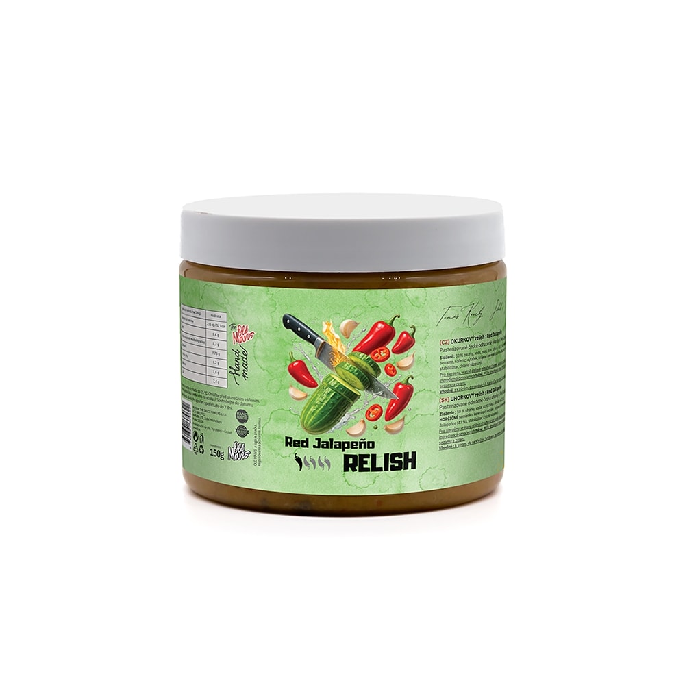 Levně Okurkový relish – RED JALAPEÑO 200g